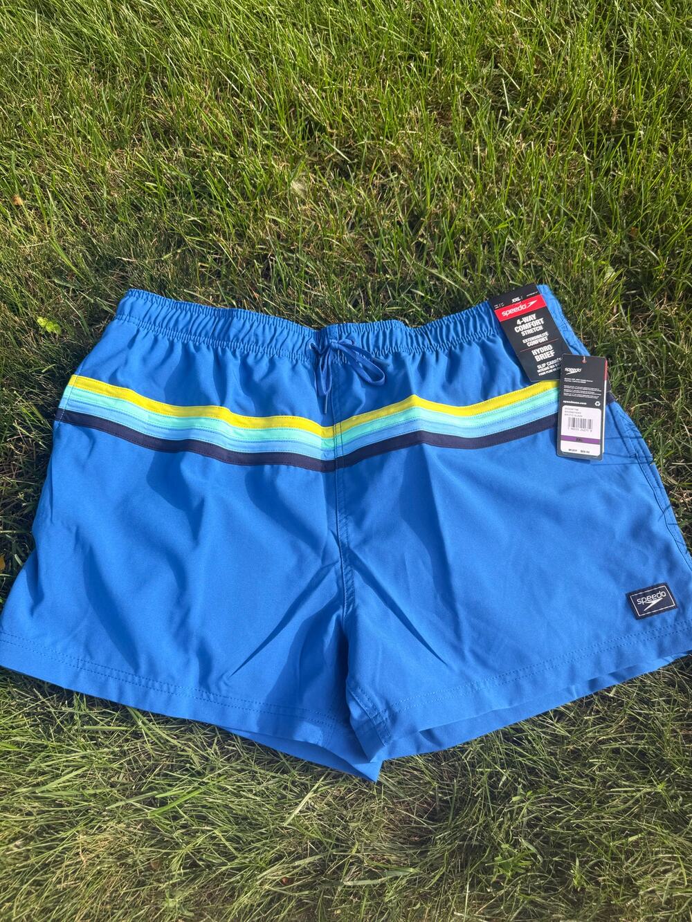 NEW Speedo Men’s Sz XXL Hydro Brief 4-way comfort stretch Artic Glass color